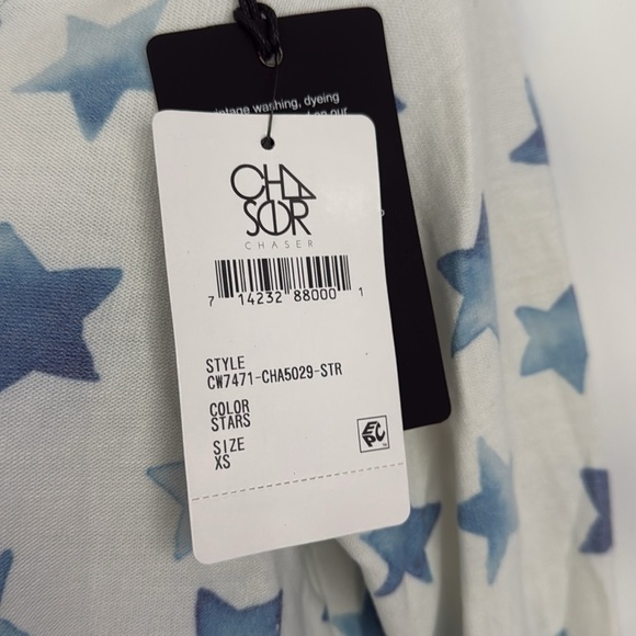 NWT Chaser | Long sleeve star cutout shirt | XS - Picture 3 of 7